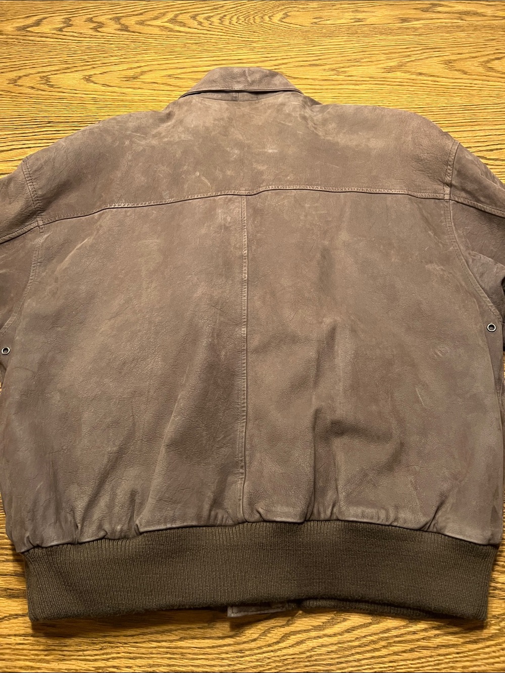 Vintage 90s Charles Klein Brown Leather Bomber Jacket - Picture 3 of 8